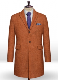 Melange Titan Rust Tweed Overcoat