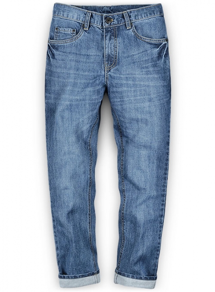 Jones Blue Stone Wash Whisker Jeans