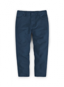 Kids Stretch Summer Weight Ink Blue Chino Jeans