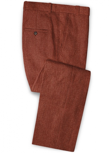 Solbiati Maroon Linen Pants