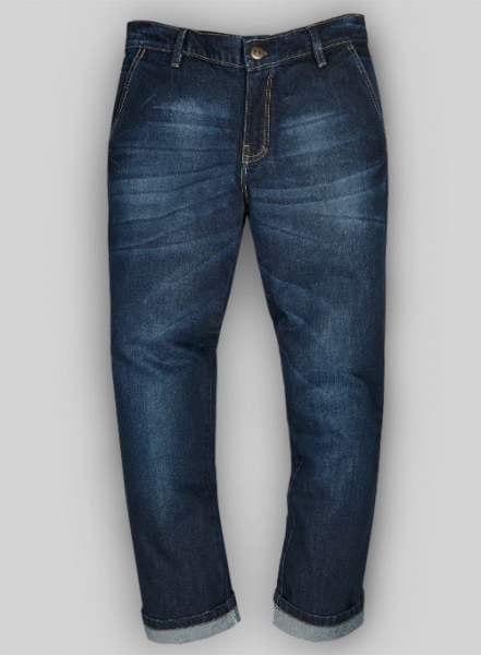 Thunder Blue Hard Wash Whisker Jeans - Look #501