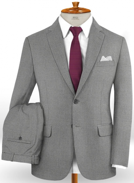 Frosted Mid Gray Terry Rayon Suit