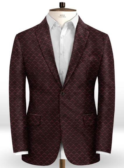 Ziata Dark Wine Wool Jacket