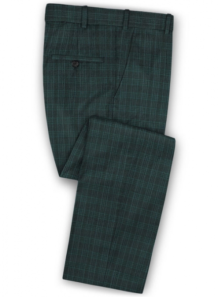 Napolean Sola Green Wool Pants