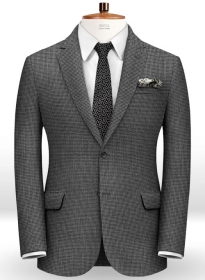 Dogtooth Wool Gray Jacket