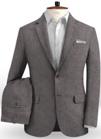 Solbiati Raw Brown Linen Suit