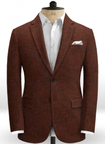 Harris Tweed Wide Herringbone Rust Jacket