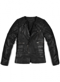 Leather Biker Jacket # 529