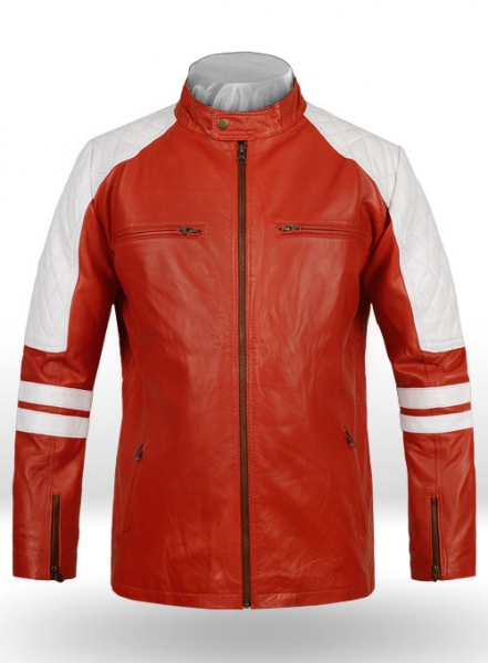 Ricky Stripe Leather Jacket