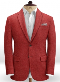 Melange Titan Red Tweed Jacket