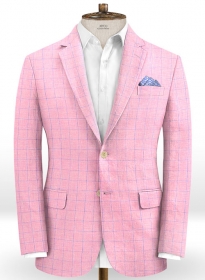 Italian Linen Pink Box Jacket