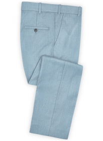 Scabal Antique Blue Wool Pants