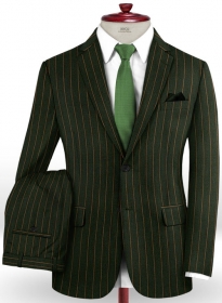 Jail Green Flannel Wool Suit