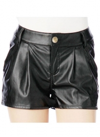 Leather Cargo Shorts Style # 366