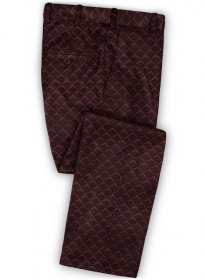 Ziata Dark Wine Wool Pants