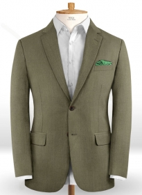 Scabal Olive Wool Jacket