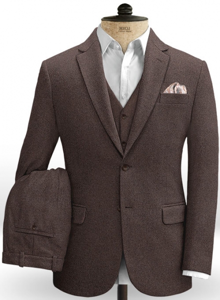 Brown Heavy Tweed Suit