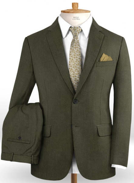 Scabal Seaweed Green Wool Suit