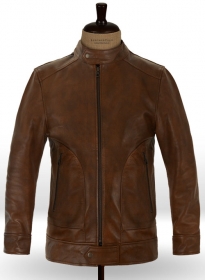 Spanish Brown Ryan Reynolds Blade Trinity Leather Jacket