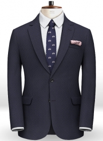 Napolean Blue Checks Couture Wool Jacket