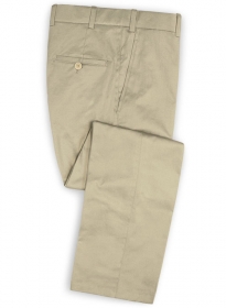 Light Khaki Stretch Chino Pants