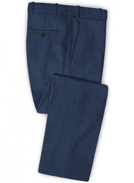 Royal Blue Heavy Tweed Pants