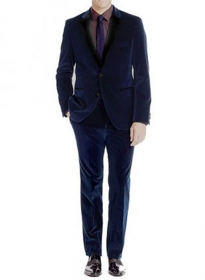 Velvet Tuxedo Suit - Express Delivery