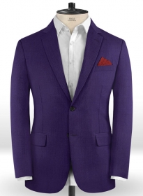 Scabal Eggplant Wool Jacket