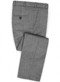 Birdseye Wool Light Gray Pants