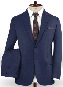 Stretch Royal Blue Wool Suit