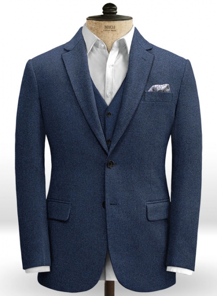 Royal Blue Heavy Tweed Jacket