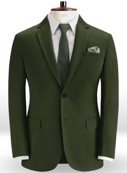 Dark Olive Green Chino Jacket