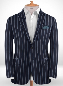 Napolean Vanda Navy Blue Wool Jacket