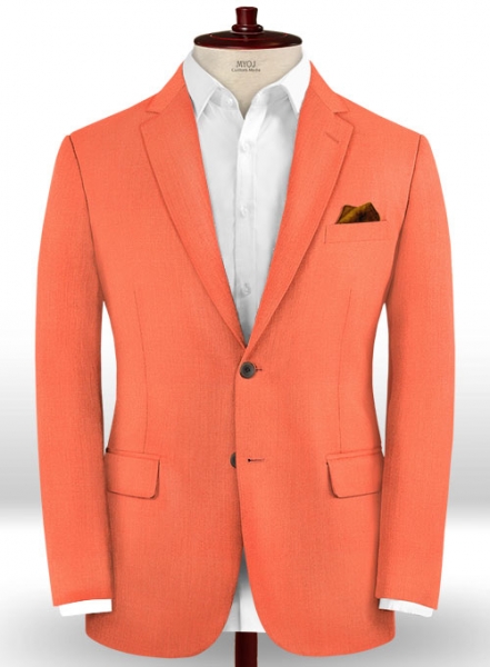 Scabal Portland Orange Wool Jacket