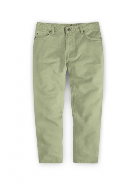 Kids Stretch Summer Weight River Green Chino Jeans