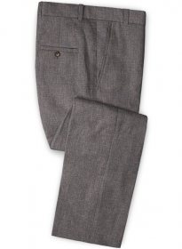 Solbiati Raw Brown Linen Pants