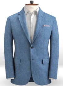 Solbiati Denim Light Blue Linen Jacket