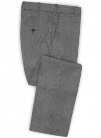 Scabal Grunge Gray Wool Pants