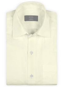 Giza Lemon Cotton Shirt- Full Sleeves