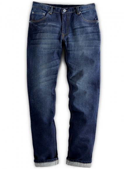 Orlando Blue Hard Wash Whisker Jeans