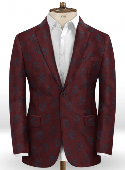 Paole Wine Wool Jacket