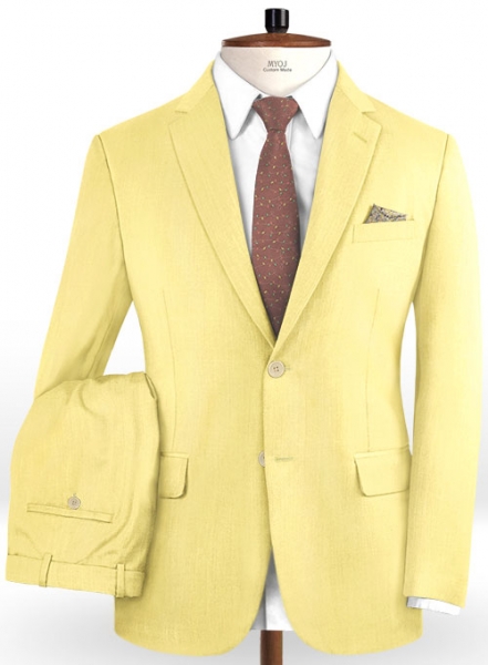 Scabal Yellow Wool Suit