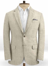 Italian Casa Beige Linen Jacket