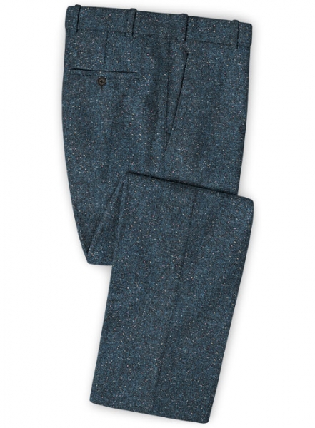 Robin Blue Flecks Donegal Tweed Pants