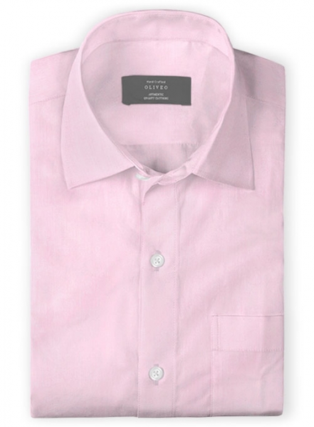 Giza Light Pink Cotton Shirt- Full Sleeves