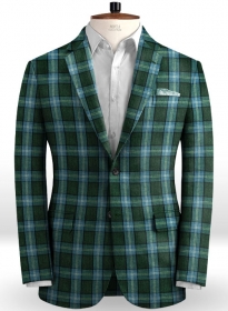 Solbiati Green Glen Linen Jacket