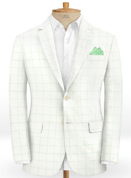 Italian Linen White Box Jacket