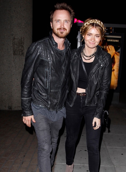 Aaron Paul Arcade Fire Concert Leather Jacket