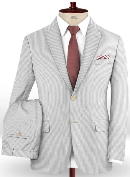 Seersucker Gray Suit