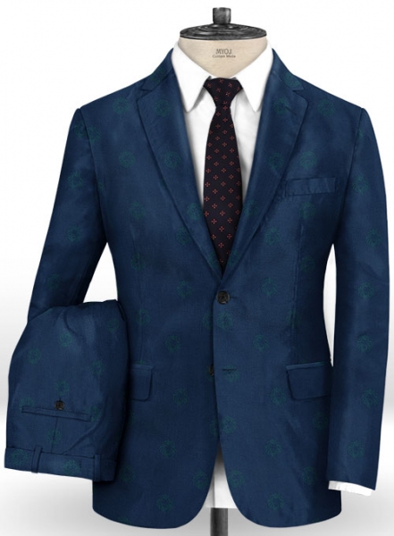 Lion Prussian Blue Wool Suit